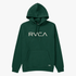 Rvca Mens Big Rvca Pullover Hoody Grass Green | Rvca