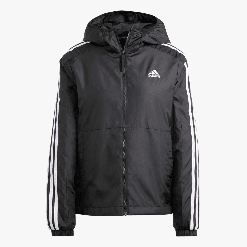 Adidas Womens 3S Ess Insulated Hooded Jacket Black | Adidas