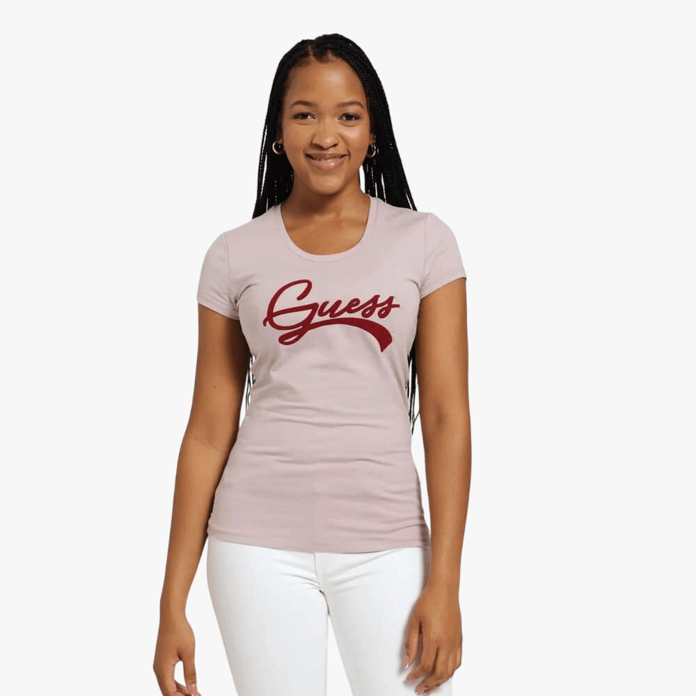 Guess Womens Tinca Tee Lgt Beige | Guess