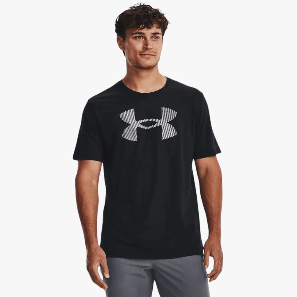 Under Armour Mens Big Logo Fill Short Sleeve Tee 001 Black | Under Armour