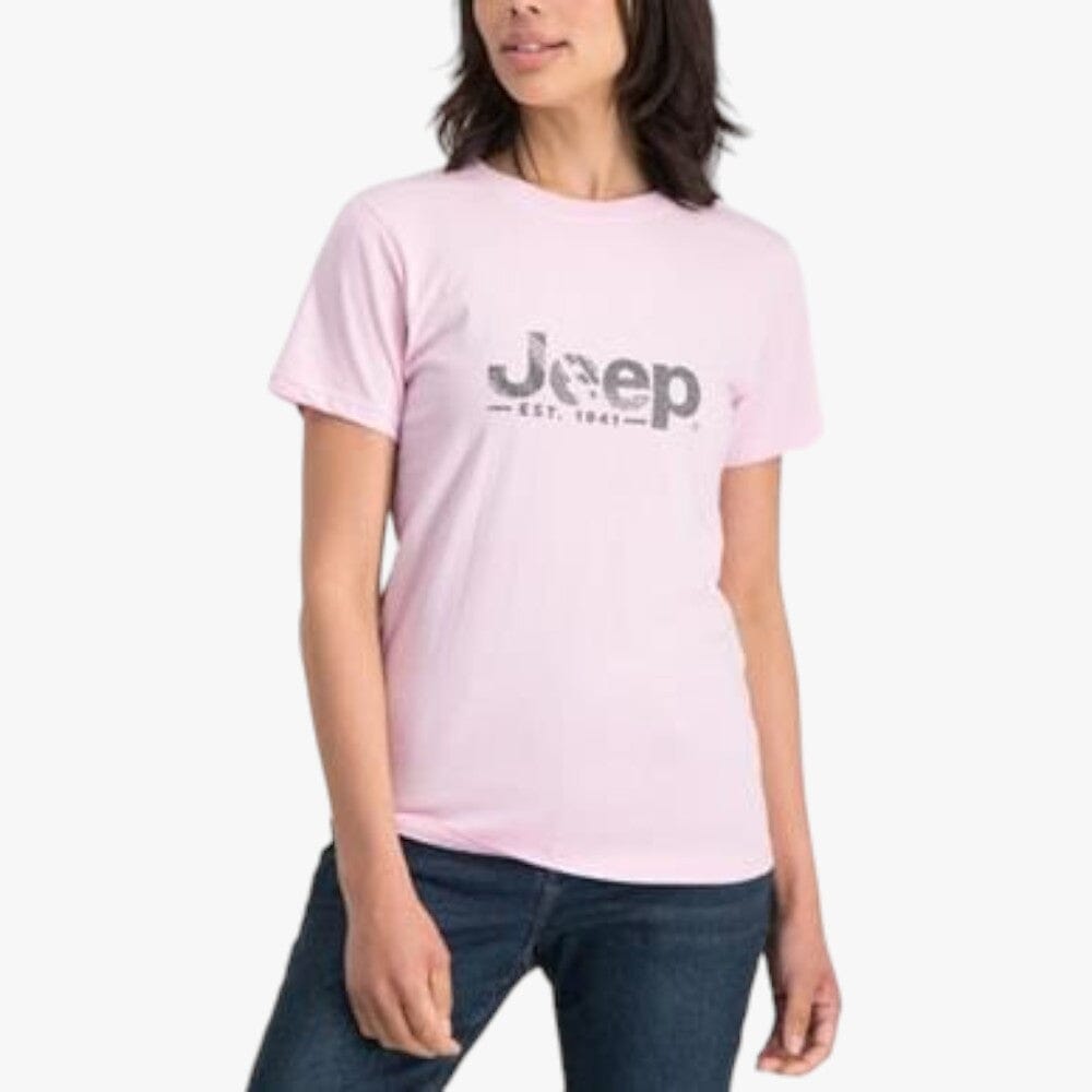 Jeep Womens Graphic Short Sleeve Tee Pink Lavender | Jeep