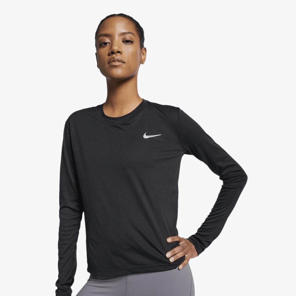 Nike Womens Miller Long Sleeve Top Black | Nike