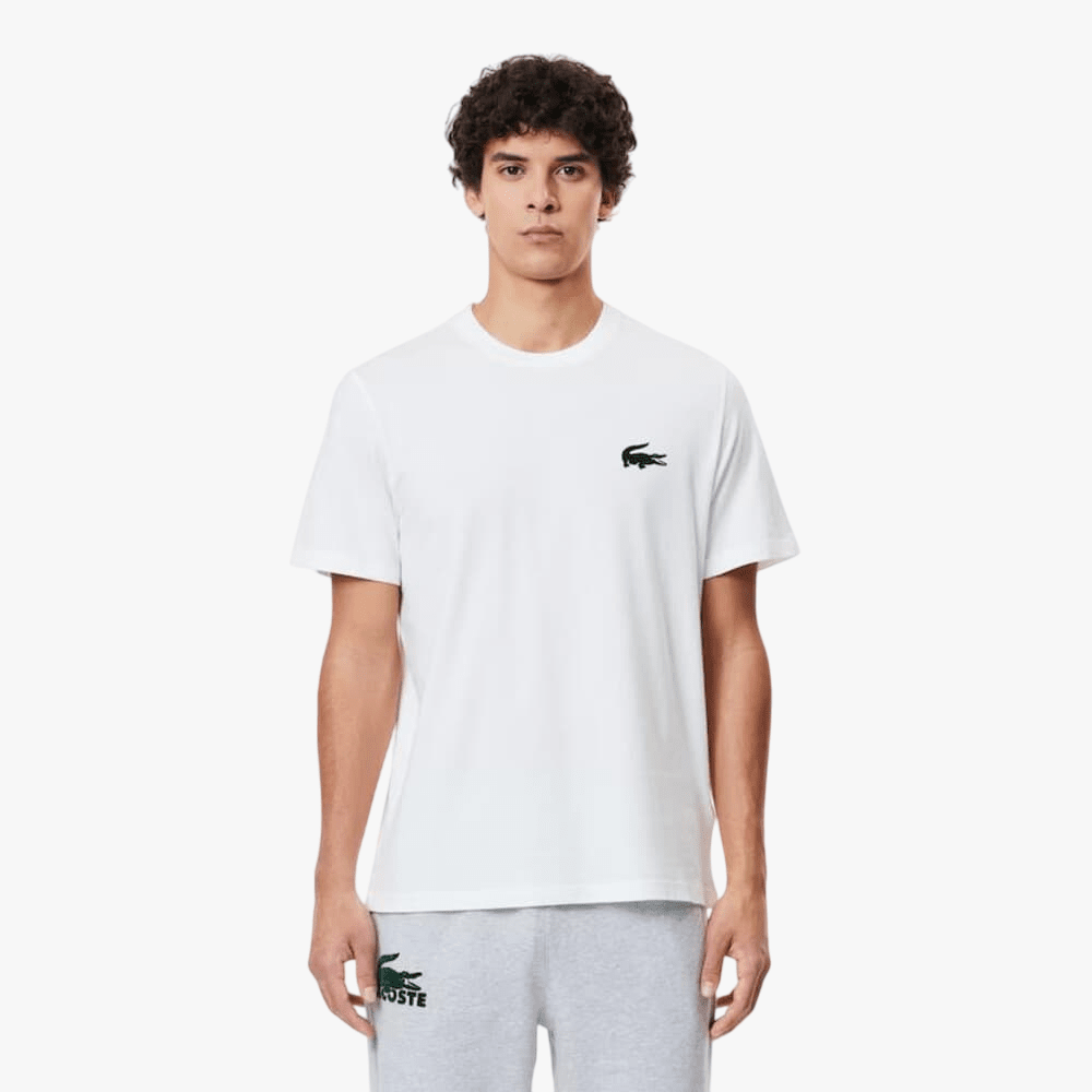 Lacoste Mens Basic Crew Neck Tee White | Lacoste