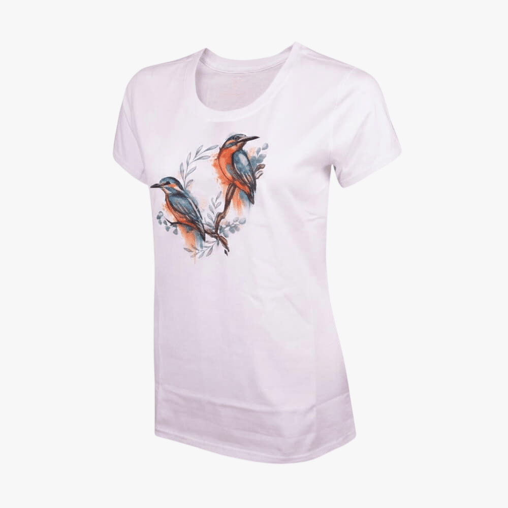 Wildebees Womens Perched Kings Tee White | Wildebees
