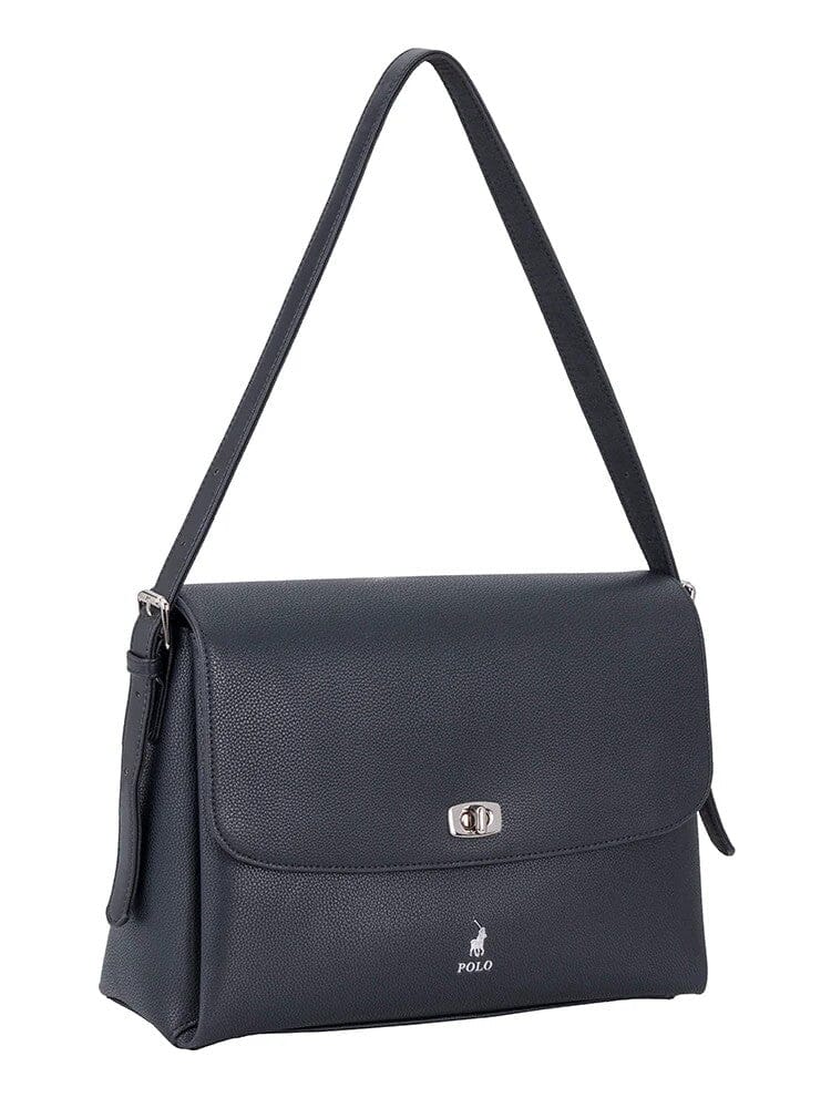 Polo Lyon Flapover Bag Black | Polo