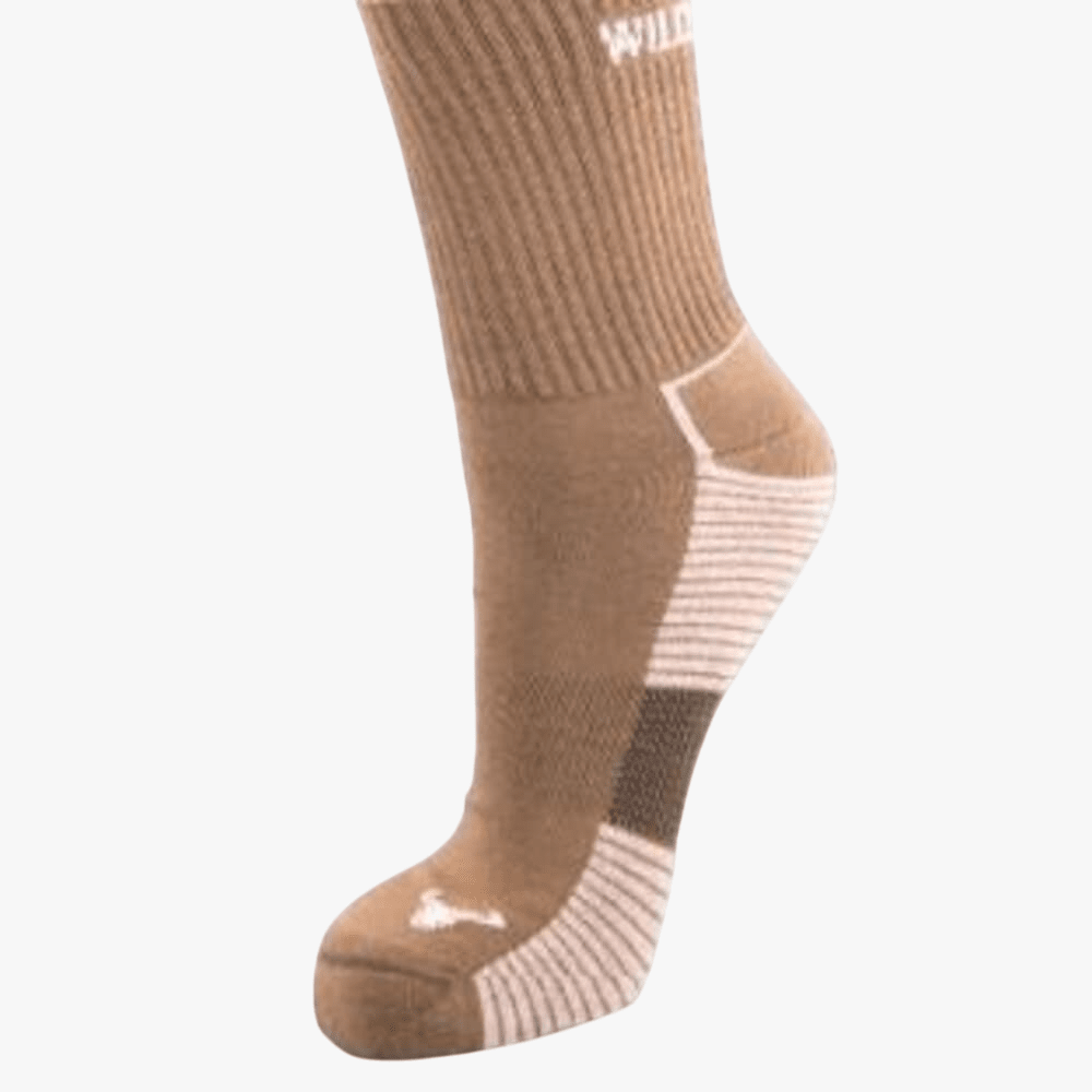 Wildebees Mens Deep Top Bush Sock Dark Olive | Wildebees