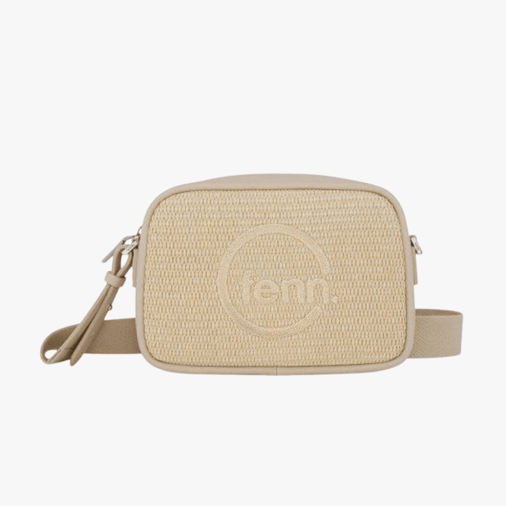 Fenn Weave Crossbody Beige Silver | Fenn