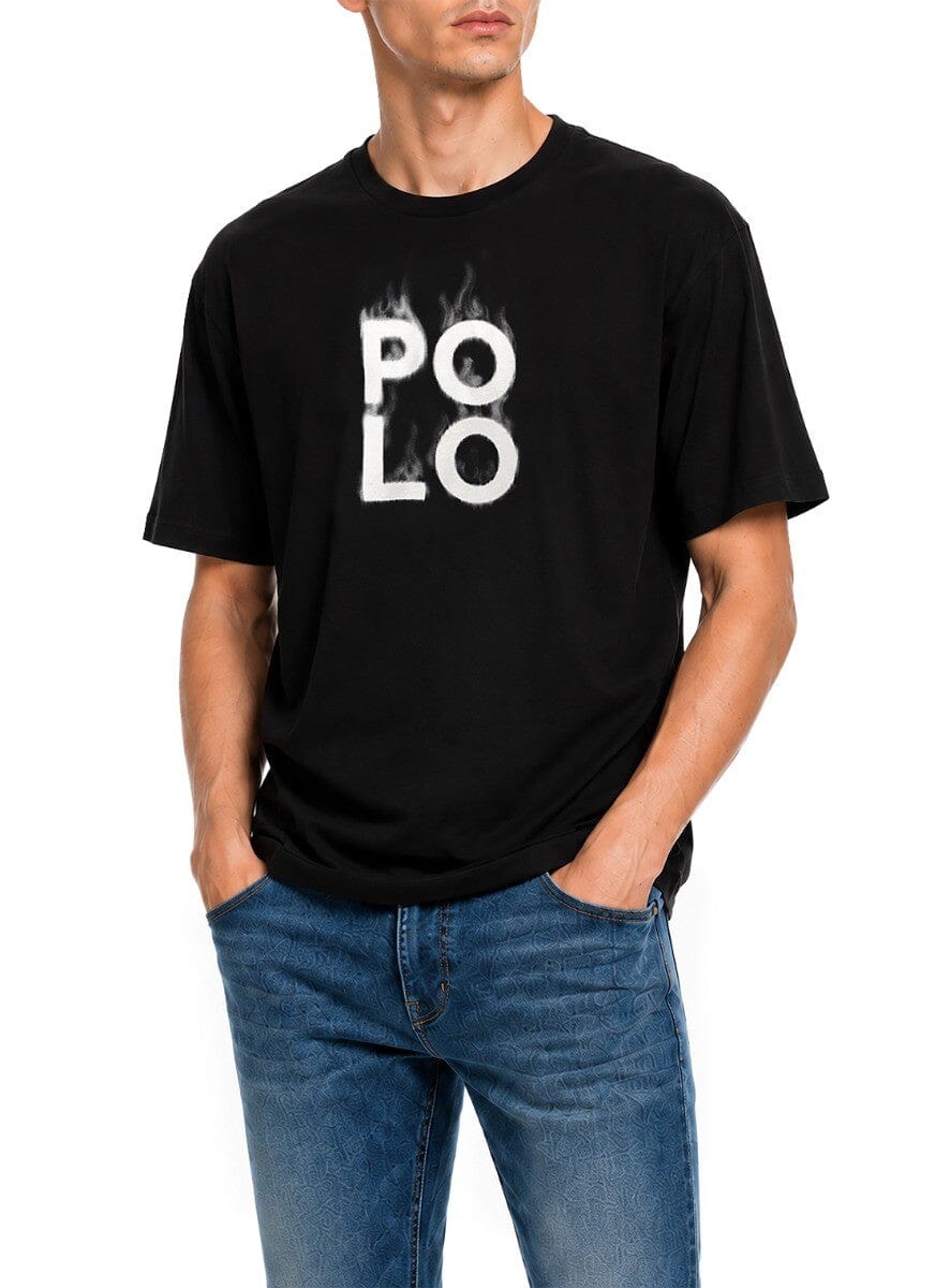 Polo Mens Pjc Flame Tee Black | Polo