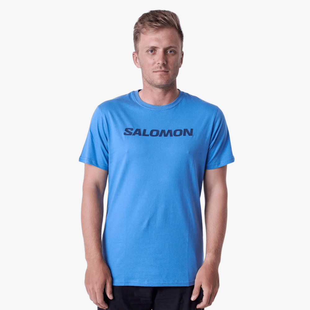 Salomon Mens Core Logo Short Sleeve Tee Quiet Harbour | Salomon
