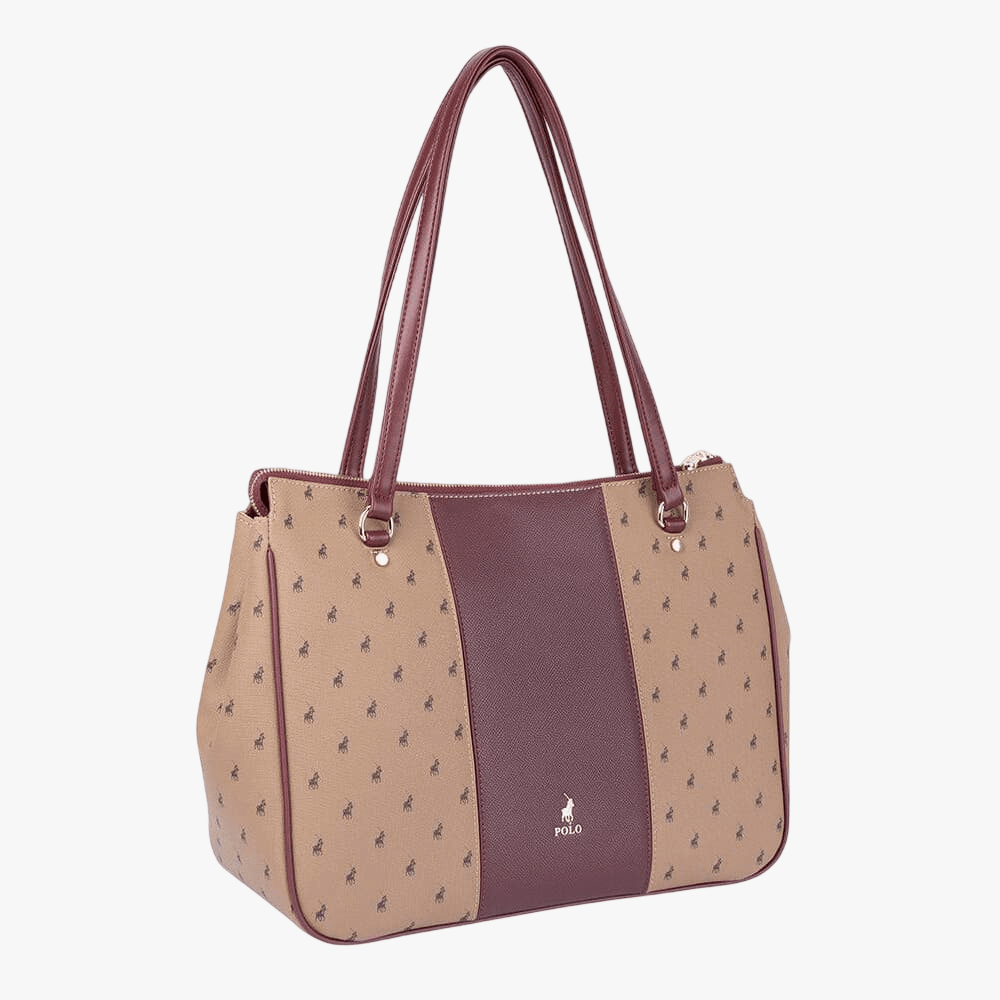 Polo Sonora Tote Handbag Burgandy