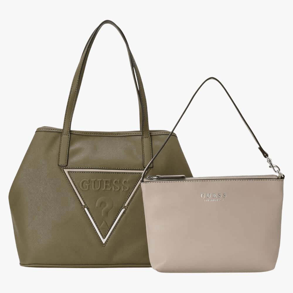 Guess Portini Trap Tote Olive | Guess