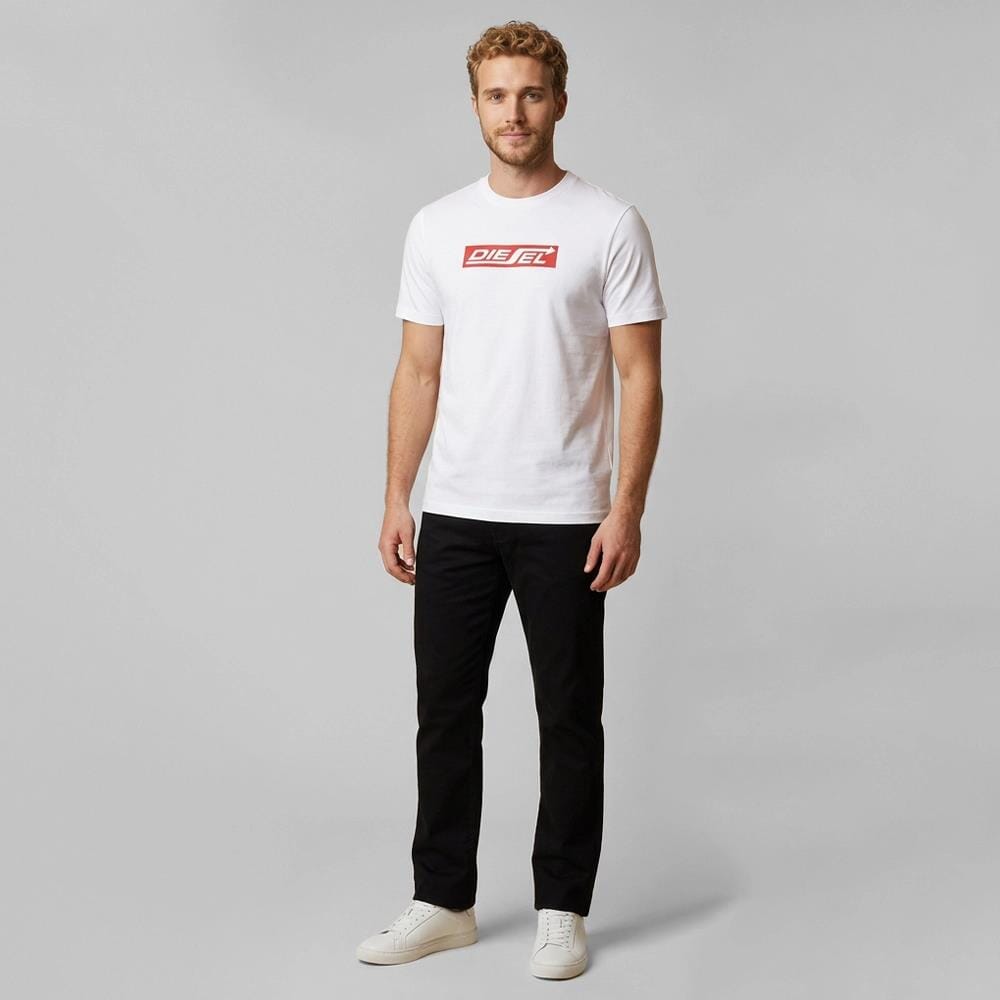 Diesel Mens Logo Arrow Tee 100 White | Diesel