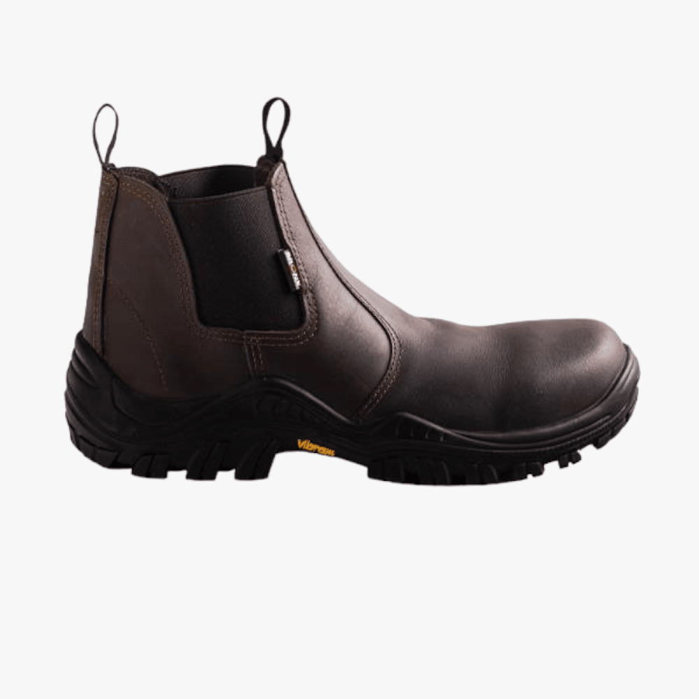 Bronx Mens Vibram Chelsea Steel Toe Boot Brown | Bronx