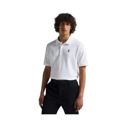 Pringle Mens Core Austyn Pima Pique Short Sleeve Golfer White | Pringle
