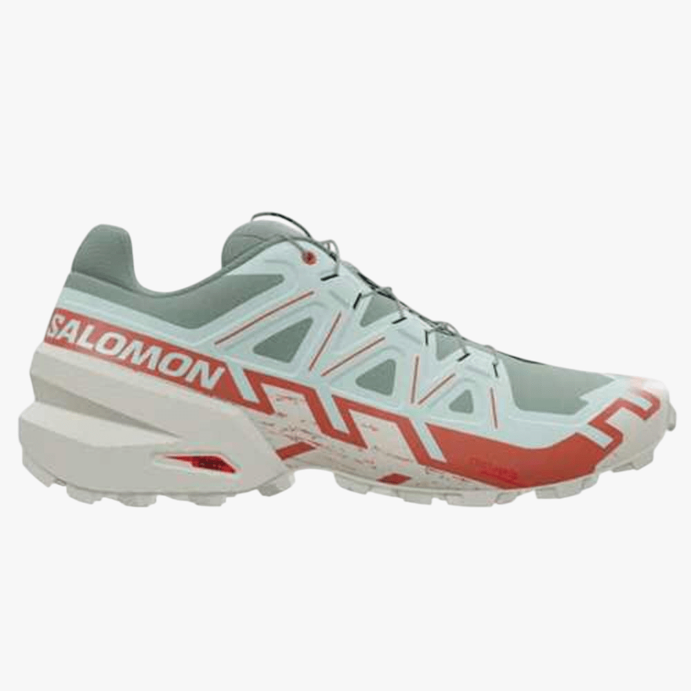 Salomon Mens Speedcross 6 Trail Sneaker Lily Pad Rainy Day Bleached Aqua | Salomon
