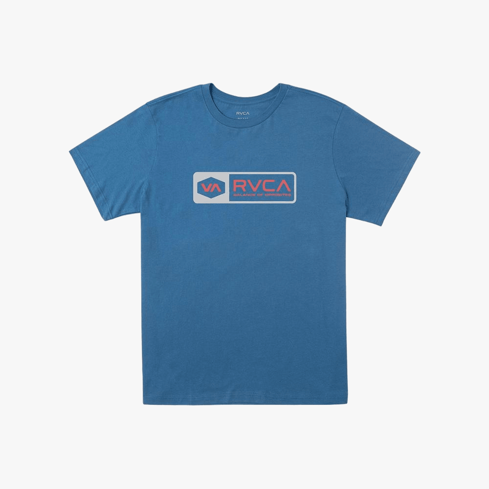 Rvca Mens Total Short Sleeve Tee Cool Blue | Rvca