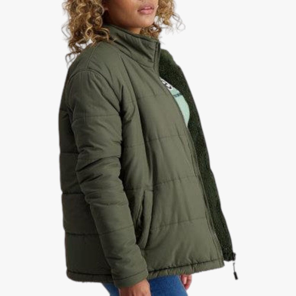 Jeep Womens Reversible Puffer Jacket Gravity Grey | Jeep