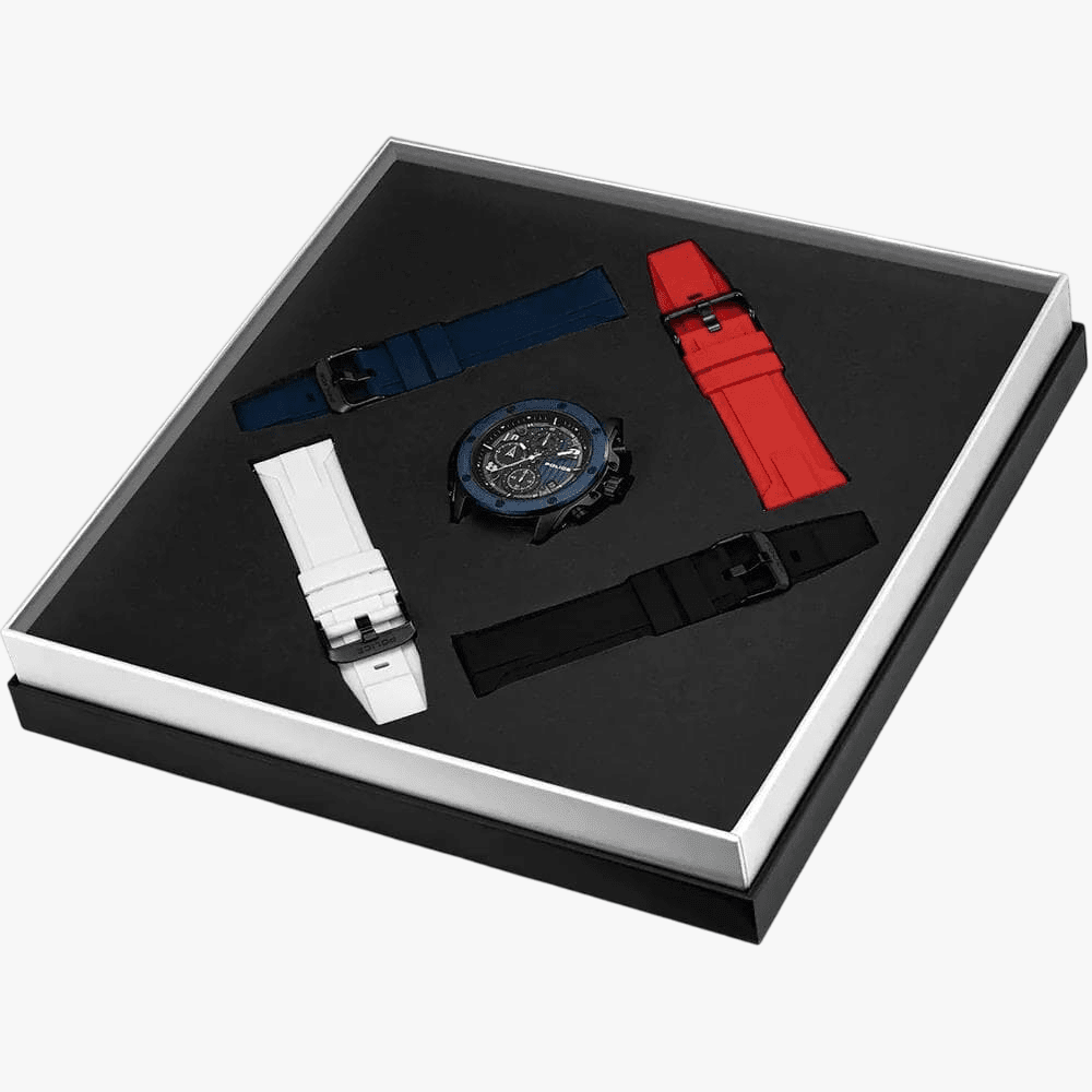 Police Mens Clout Orb Watch Interchangeable Silicone Bands Set | Police