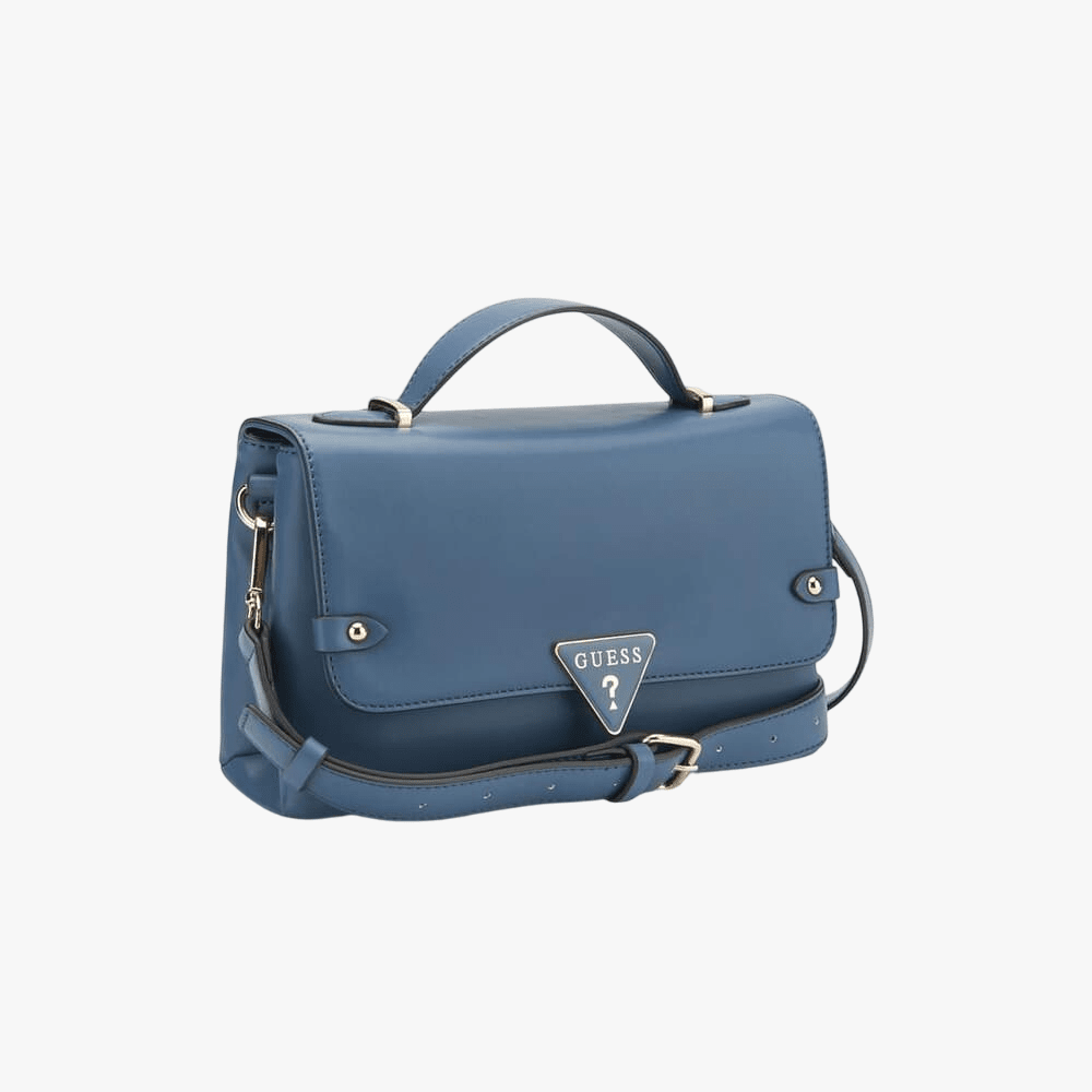 Guess Marlena Top Handle Crossbody Bag Denim Guess