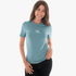 Calvin Klein Womens Monologo Slim Fit Short Sleeve Tee Teal | Calvin Klein