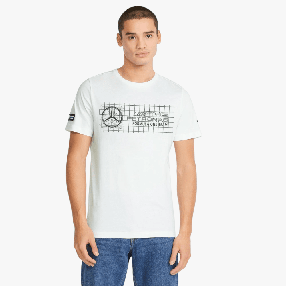 Puma Mens Mapf1 Logo Short Sleeve Tee White | Puma