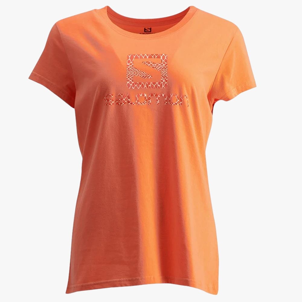 Salomon Womens Ready For It Short Sleeve Tee Coral | Salomon
