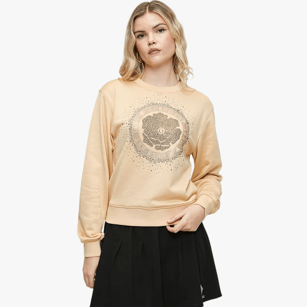 Guess Womens Peony Sweater Latte | Guess