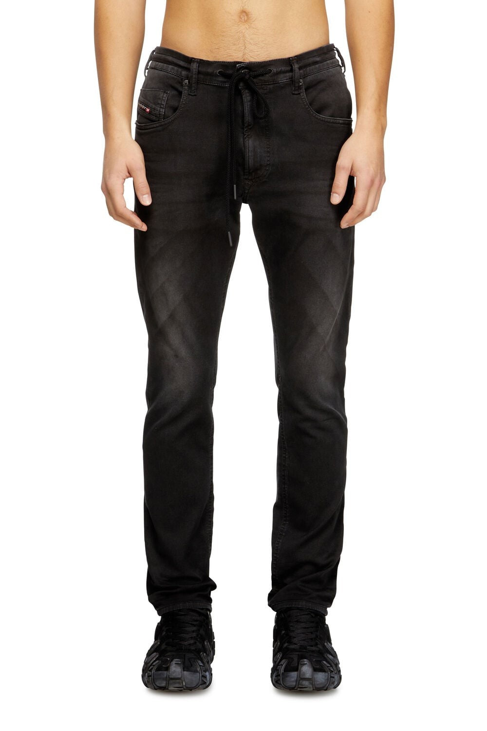 Diesel Mens D Krooley Jogger Jean Black