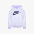 Nike Girls Printed Club Hoody Barley Grape | Nike