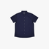 Enrico Coveri Roma Short Sleeve Button Up Golfer Dark Sapphire | Enrico Coveri