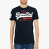 Superdry Mens Vintage Logo Short Sleeve Tee Eclipse Navy | Superdry