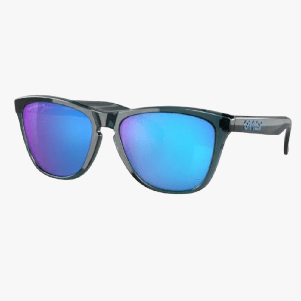 Oakley Crystal Black Frogskin Sunglass Prizm Sapphire Polarized Lens | Oakley