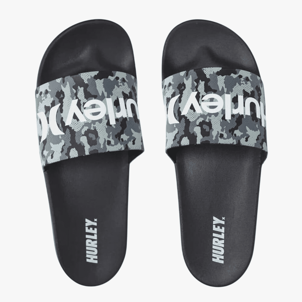 Hurley Mens One And Only Camo Slide Black | Hurley