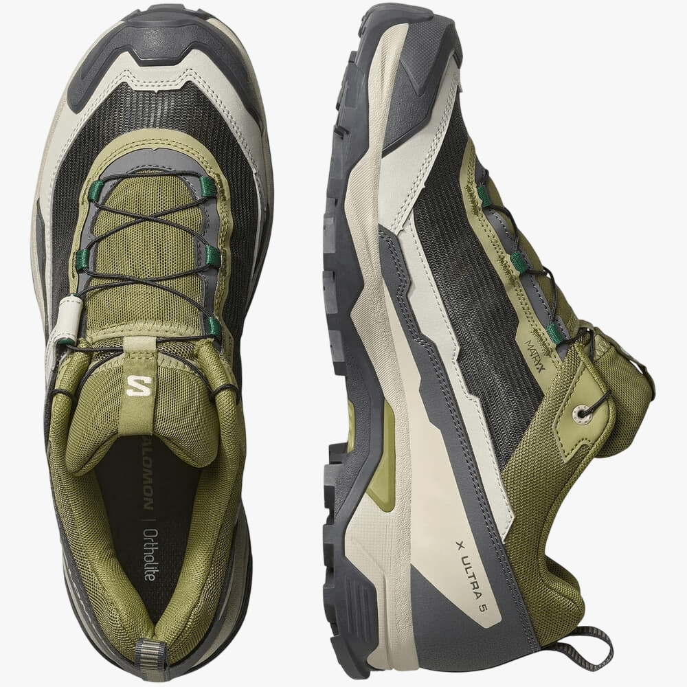 Salomon Mens X Ultra 5 Hiking Shoe Aloe Asphalt Eden | Salomon