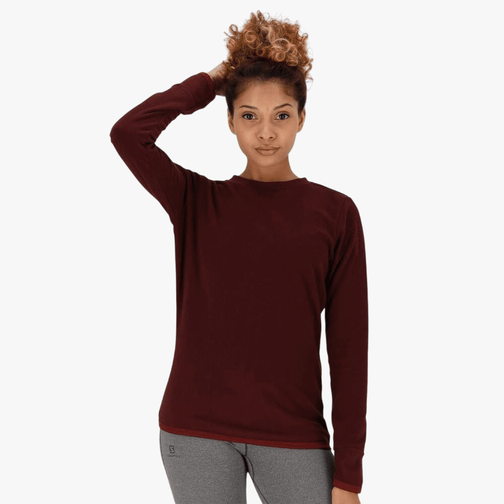 Salomon Womens Kabru Sweater Cherry | Salomon