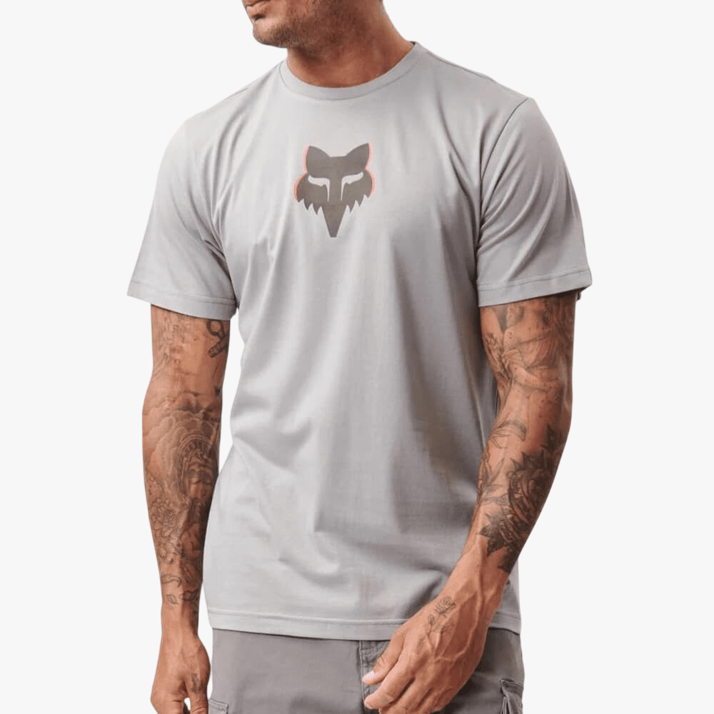 Fox Mens Image Head Short Sleeve Tee Tradewinds Grey | Fox