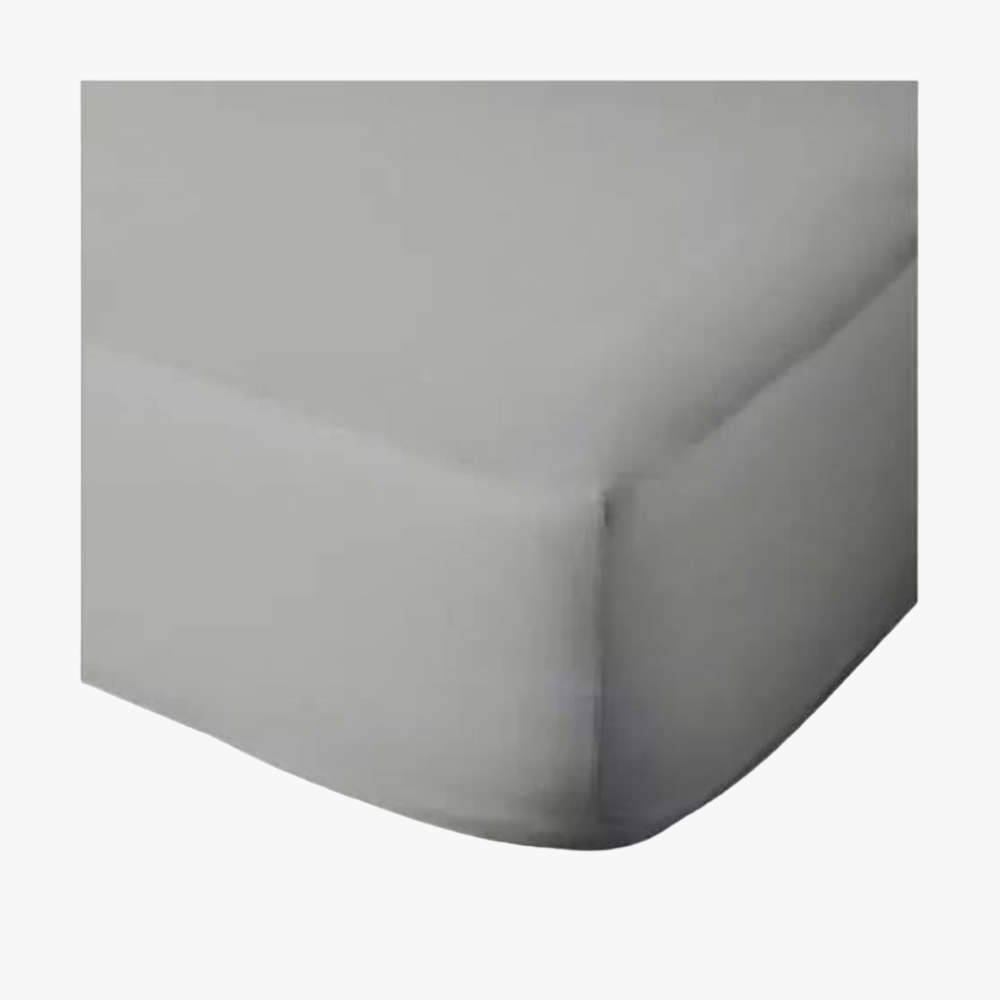 Cotton Co 400 Thread Super King Fitted Sheet 182X200+40 Silver | Cotton Co