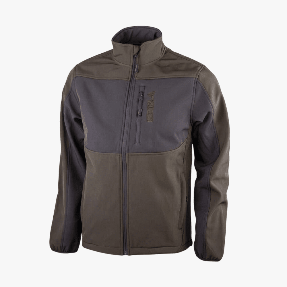 Wildebees Mens Colourblock Tech Softshell Jacket Olive Iron | Wildebees