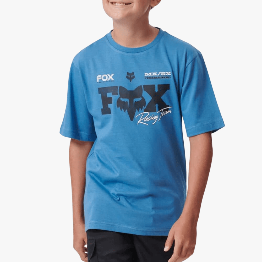 Fox Boys Rival Short Sleeve Tee Banaff Blue | Fox