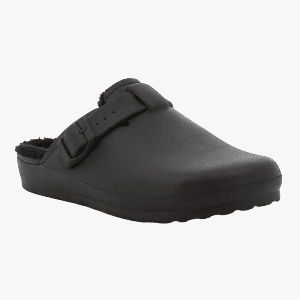 Hush Puppies Womens Desi Fur Clog Black | Hush Puppies