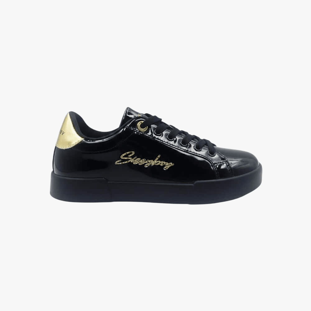 Sissy Boy Marty Patent Sneaker Black | Sissy Boy