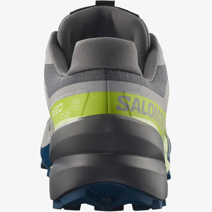 Salomon Mens Speedcross 6 Trail Castle Rock Lime Ocean Poseidon | Salomon