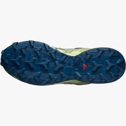 Salomon Mens Speedcross 6 Trail Castle Rock Lime Ocean Poseidon | Salomon