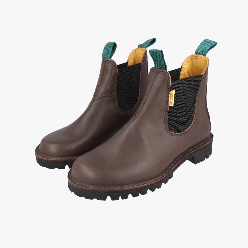 Jim Green Mens Chelsea Boot Dark Brown | Jim Green