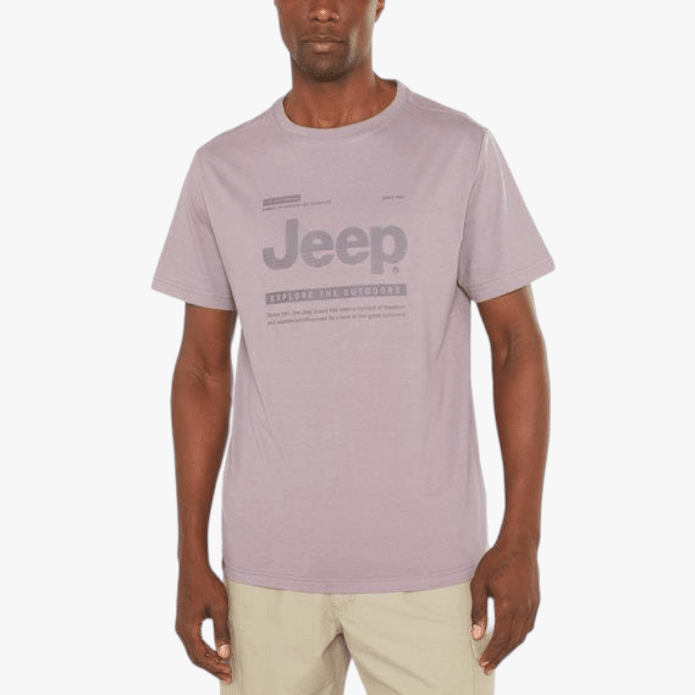 Jeep Mens Logo Icon Short Sleeve Tee Purple | Jeep