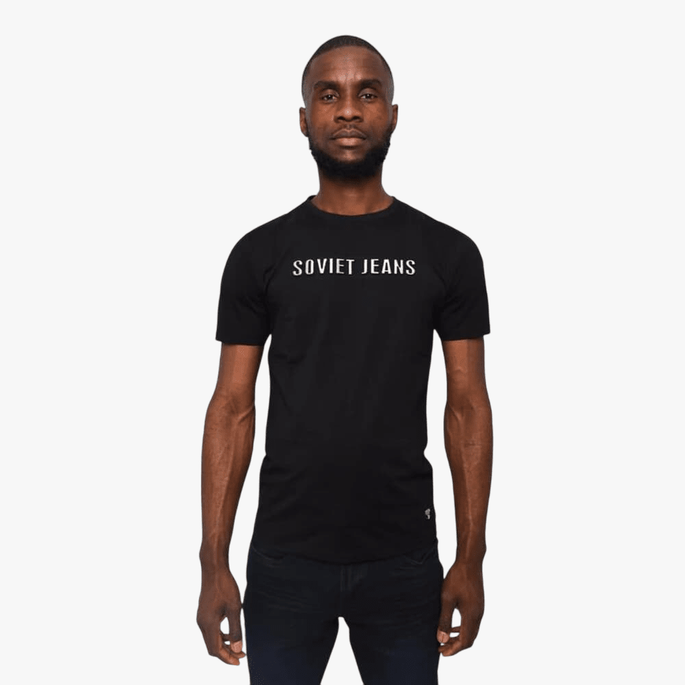 Soviet Mens Sharp Fashion Short Sleeve Tee Black | Soviet