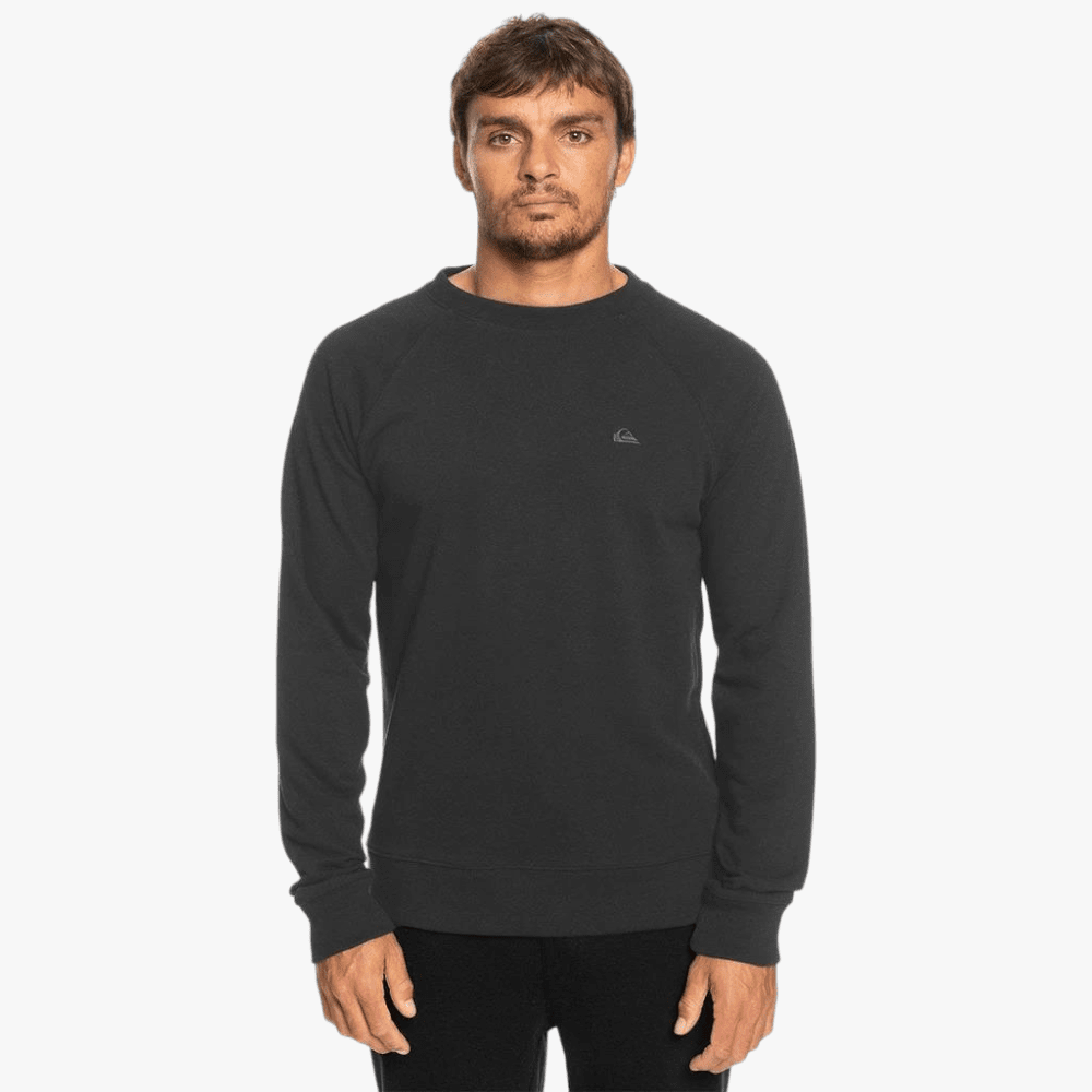 Quiksilver Mens Essentials Raglan Sweater Off Black | Quiksilver