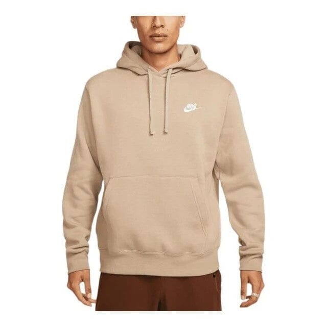 Nike Mens Club Fleece Hoodie Brown
