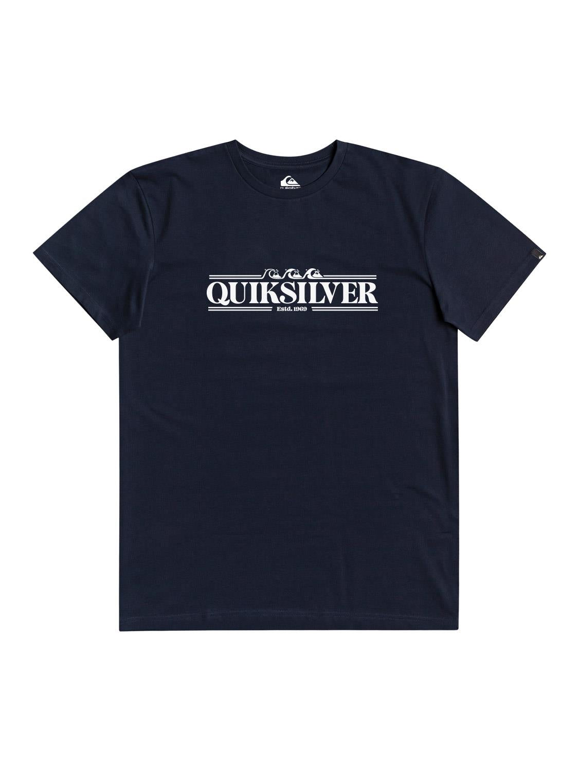Quiksilver Mens Gradient Line Short Sleeve Tee Navy Blazer