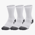 Under Armour Mens Performance Mid 3 Pack Socks 100 White | Under Armour
